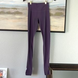 Athleta XS Dark Purple Stirrup Yoga Pants/ Leggings